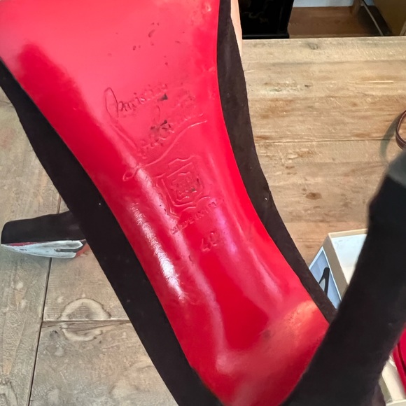 Christian Louboutin fifi 80 black suede - Picture 5 of 8